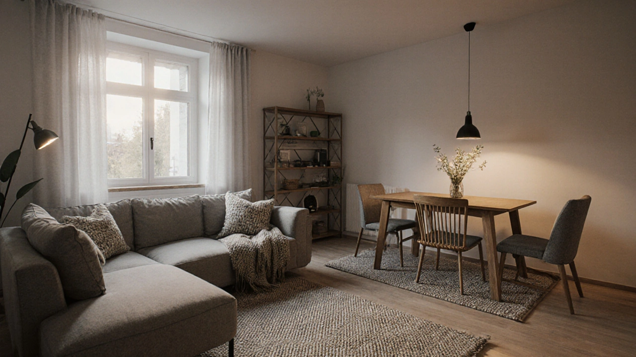 Staging obývacího pokoje: jak zónovat prostor a vybrat textilii pro český byt