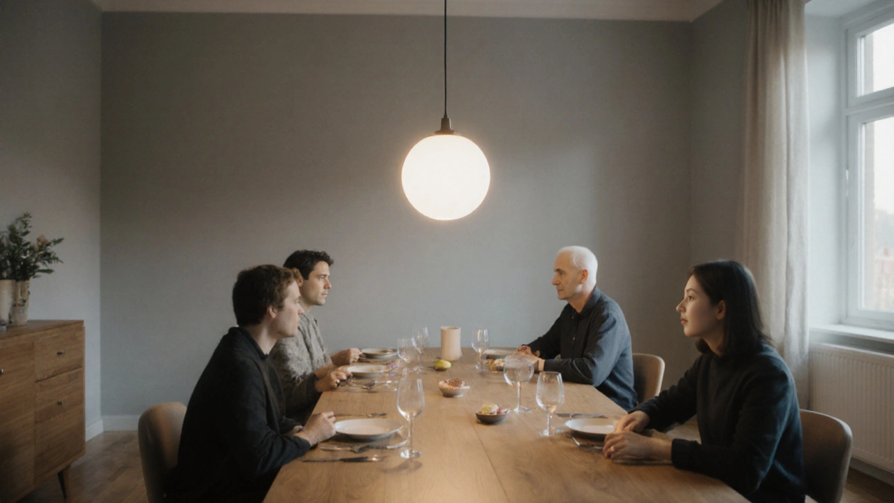 Závěsné lampy nad jídelním stolem - ideální výška a počet