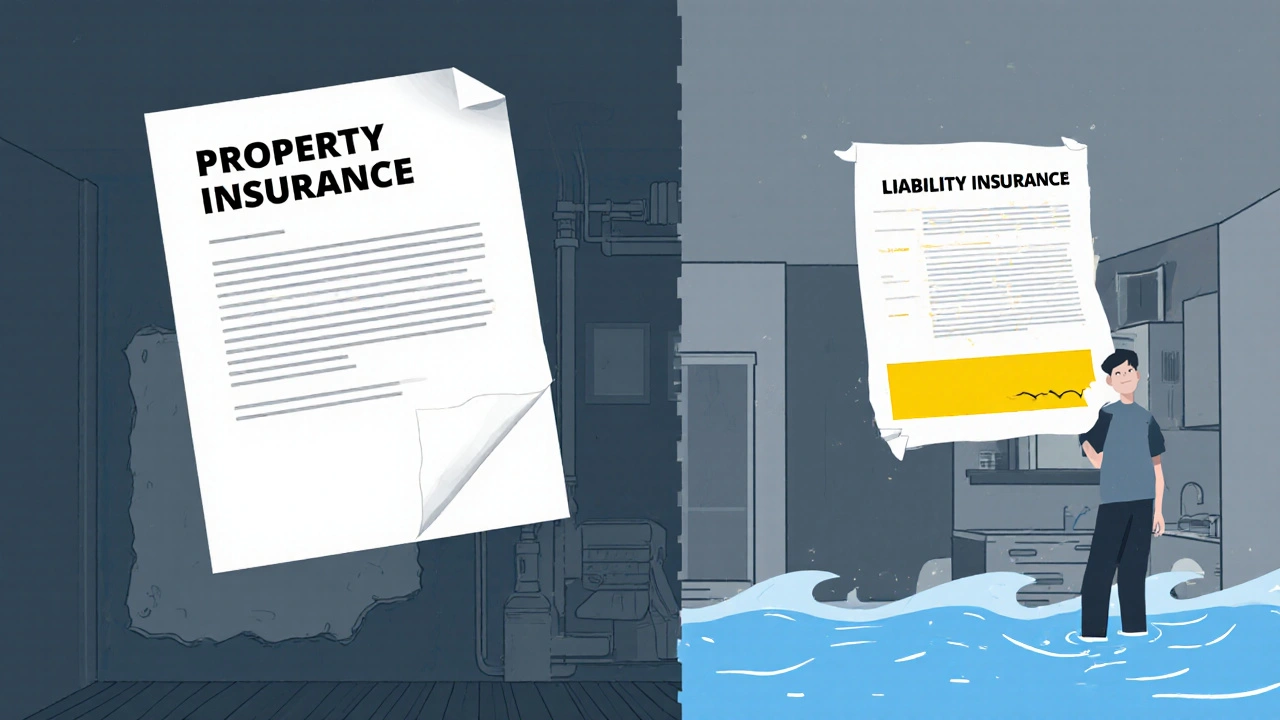 Dvě pojistné smlouvy chrání nájemní byt: jedna budovu, druhá odpovědnost nájemce.