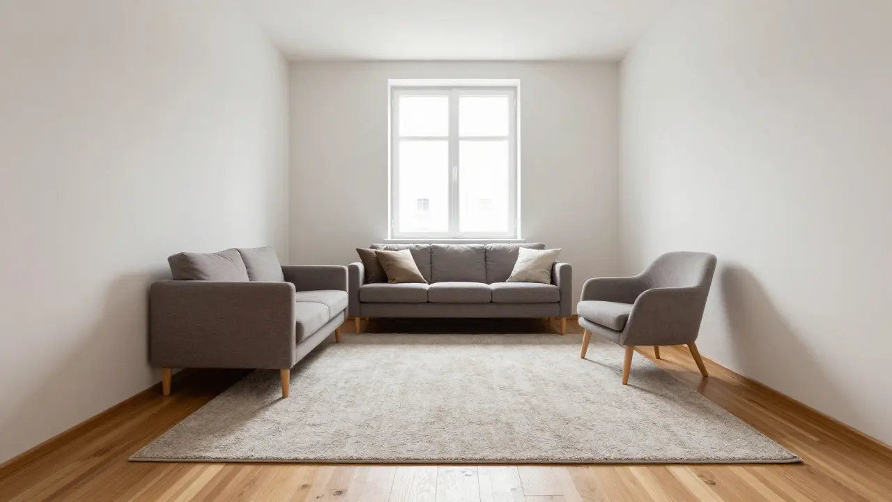 Zónování kobercem: jak definovat prostory bez stěn v malých bytích