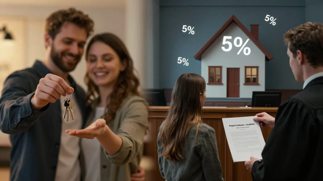 Konflikt mezi romantickým vlastnictvím domu a právní neplatností smlouvy.