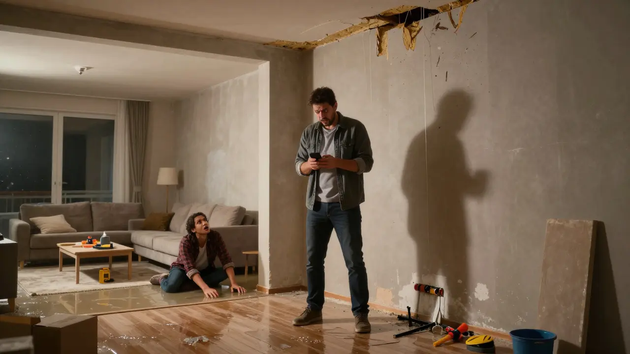 Pojištění stavebních úprav bytu: Kdo odpovídá za škody při rekonstrukci