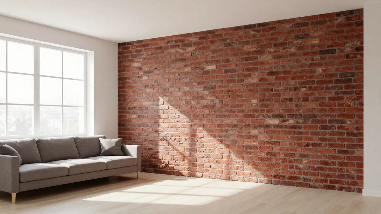 Cihlové obklady do obýváku: Jak získat industriální vzhled a tepelný komfort