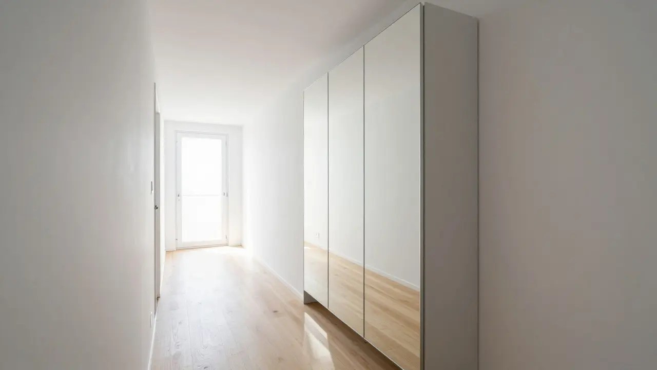 Zrcadlová dvířka a lesk: Jak opticky zvětšit malý prostor