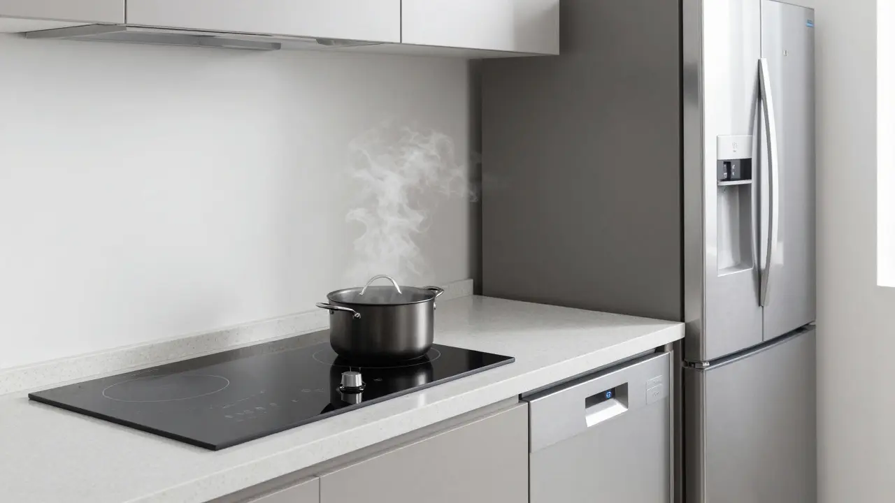 Nové spotřebiče integrované do renovované kuchyně