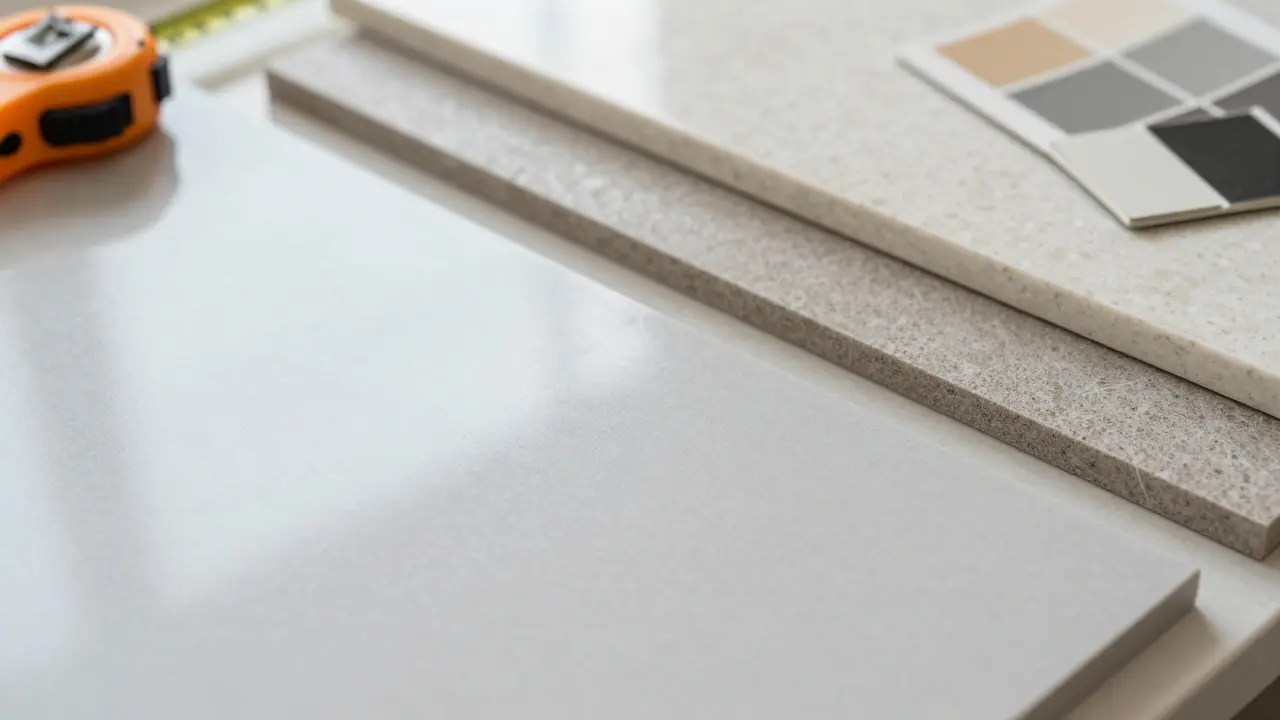 Srovnání materiálů kuchyňských desek: laminát, kompozit a kámen