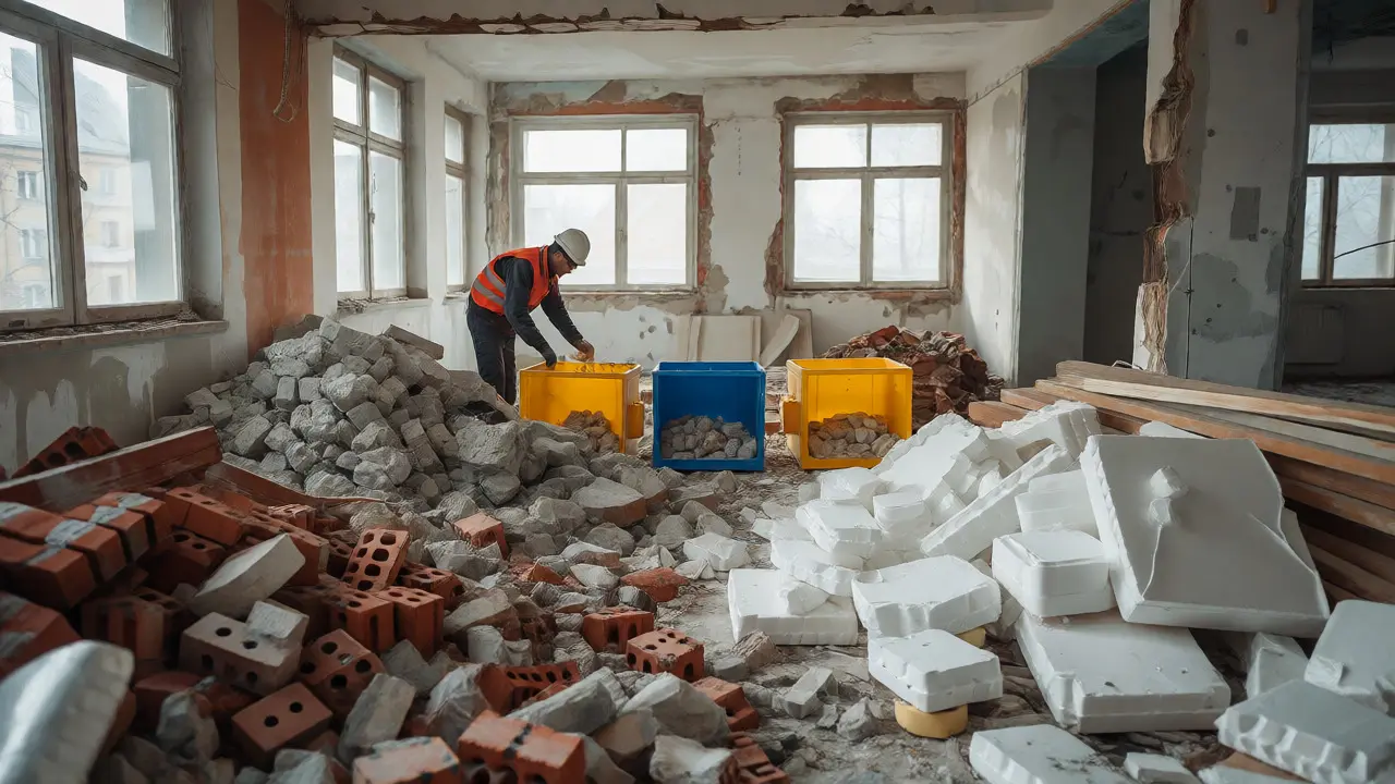 Recyklace stavebního odpadu: Průvodce legislativou a praxí pro rekonstrukce