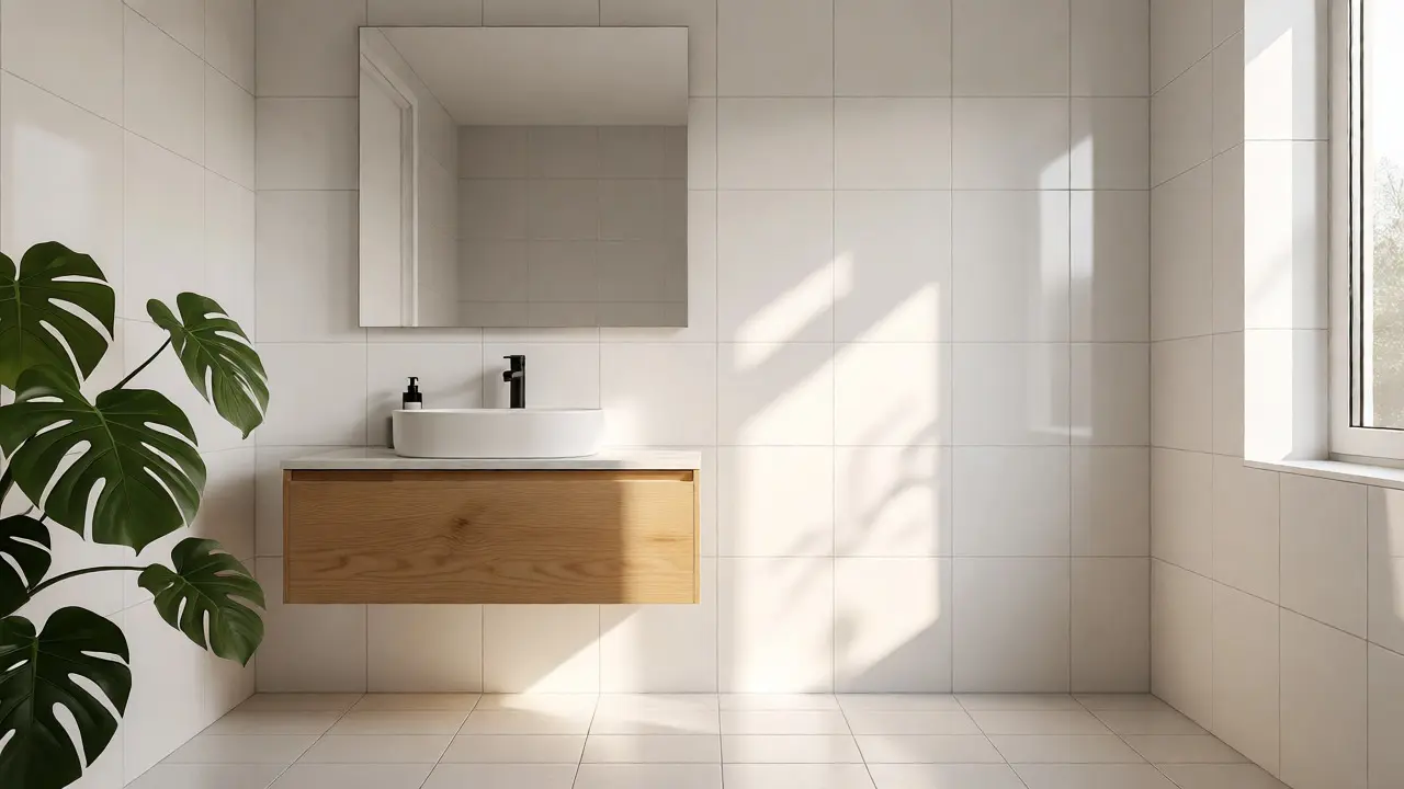 Skandinávská koupelna: Průvodce světlým a jednoduchým designem
